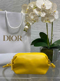 Dior Bow Pouch - Yellow Supple Lambskin - S3900 - Default Title - View 1