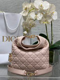 Dior Bucket Bag - Pink Macrocannage Calfskin M1538 - Default Title - View 1