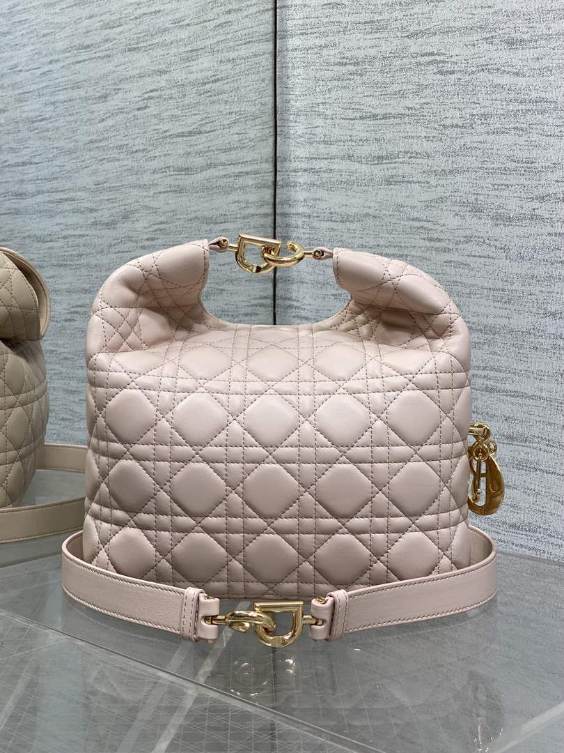Dior Bucket Bag - Pink Macrocannage Calfskin M1538 - Default Title - View 6