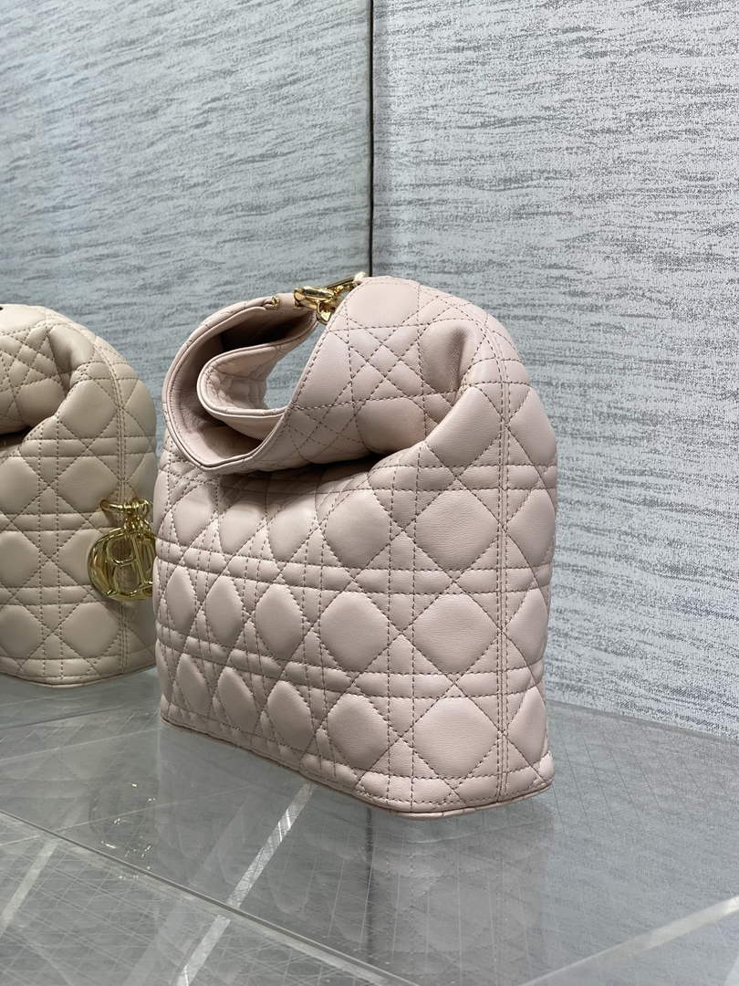 Dior Bucket Bag - Pink Macrocannage Calfskin M1538 - Default Title - View 7