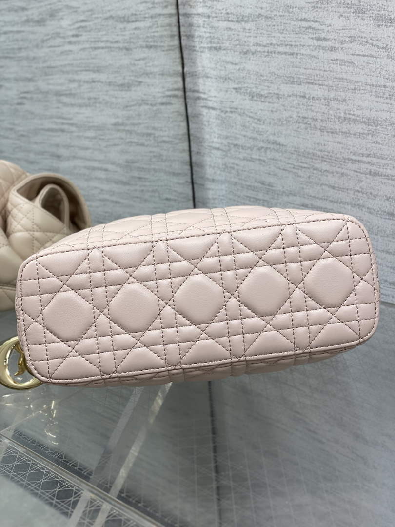 Dior Bucket Bag - Pink Macrocannage Calfskin M1538 - Default Title - View 8