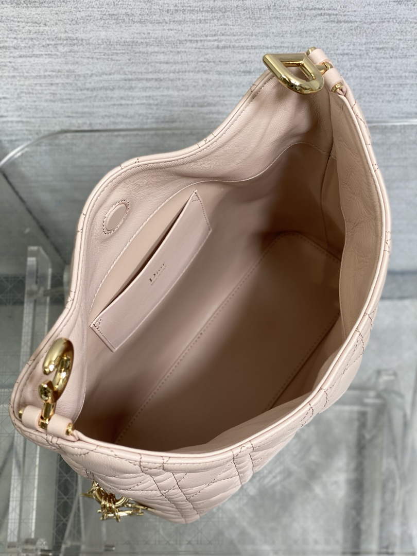 Dior Bucket Bag - Pink Macrocannage Calfskin M1538 - Default Title - View 9