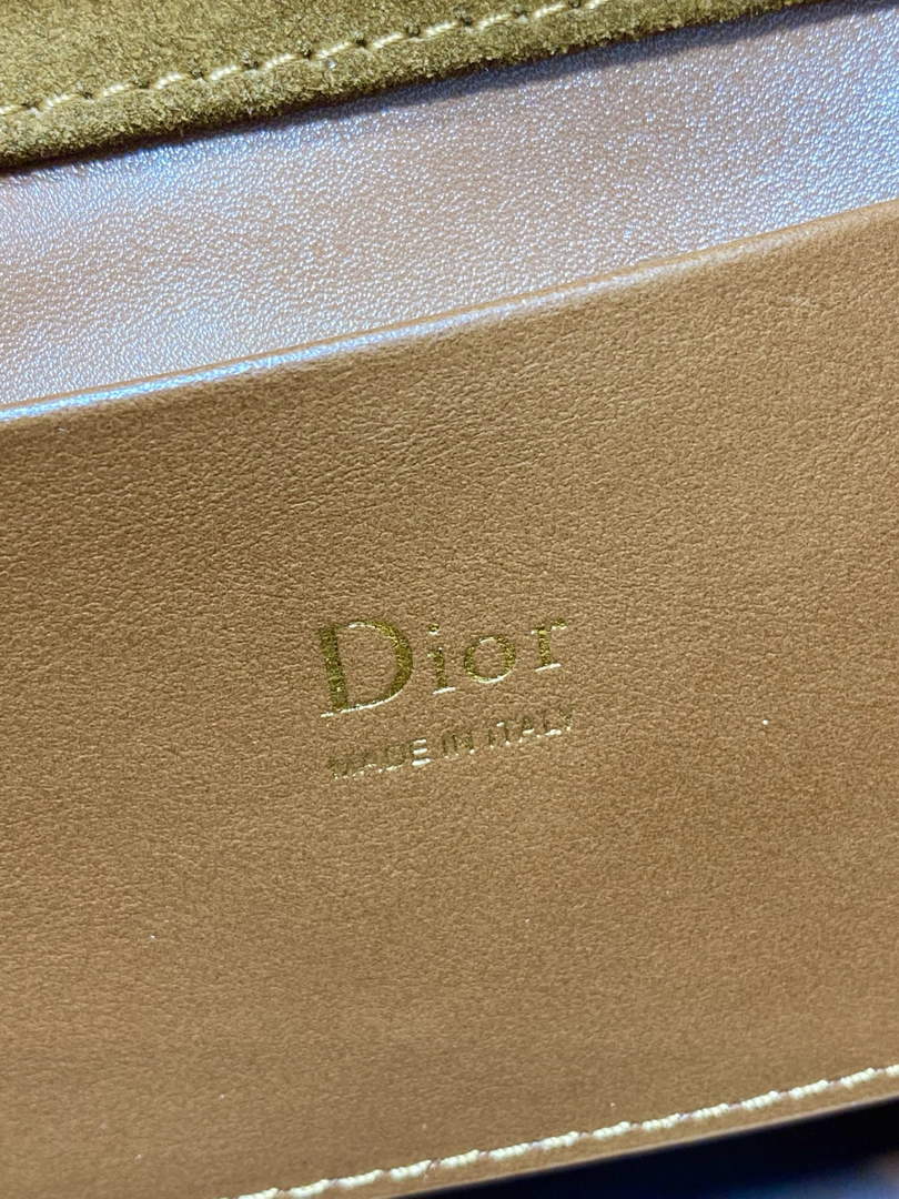 Dior Bucket Bag - Brown Macrocannage Suede Goatskin M1538 - Default Title - View 10