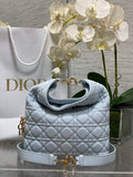 Dior Bucket Bag - Blue Macrocannage Calfskin M1538 - Default Title - View 1