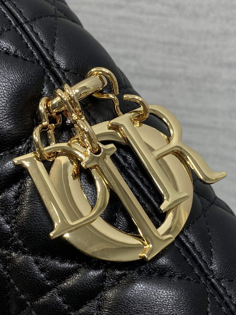Dior Bucket Bag - Black Macrocannage Calfskin M1538 - Default Title - View 4