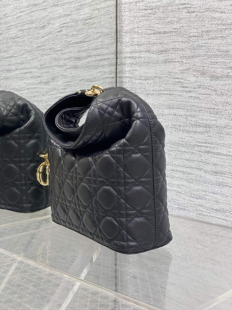 Dior Bucket Bag - Black Macrocannage Calfskin M1538 - Default Title - View 7