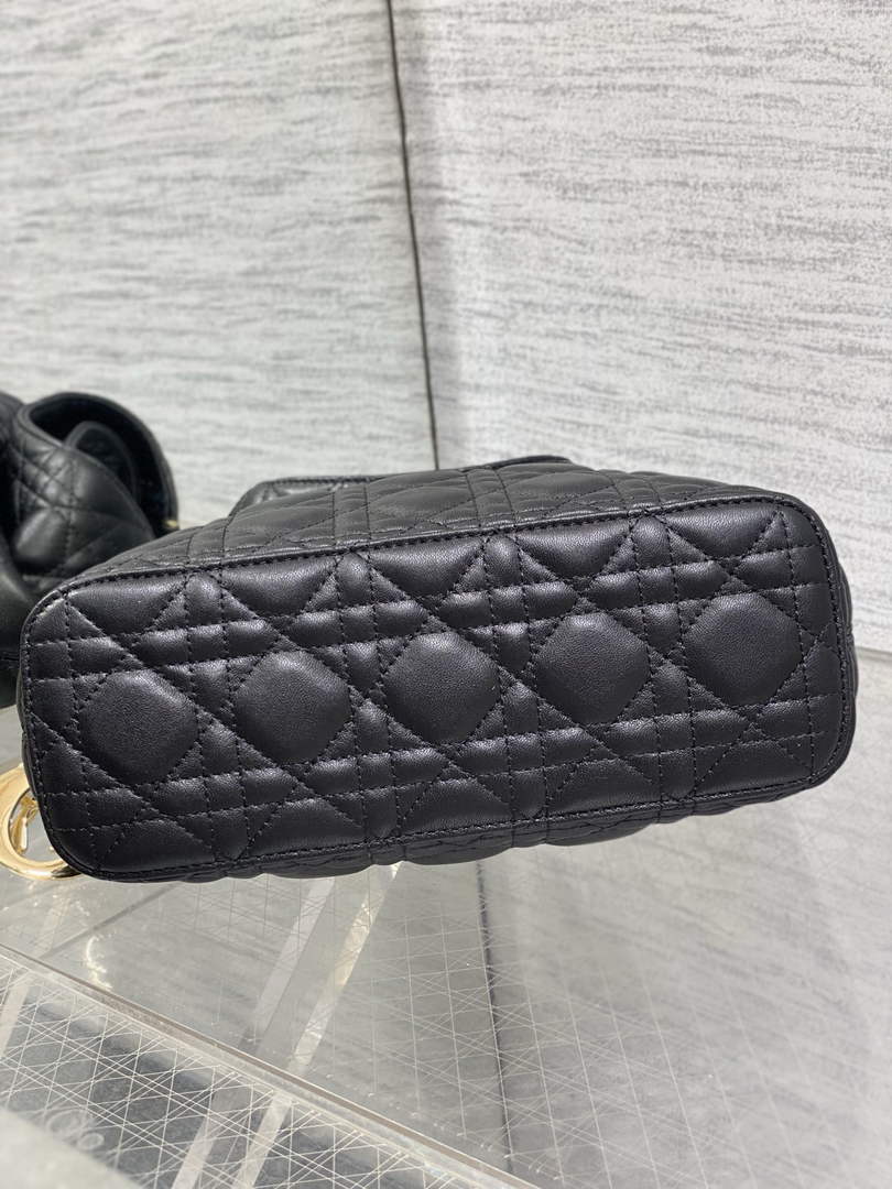 Dior Bucket Bag - Black Macrocannage Calfskin M1538 - Default Title - View 8