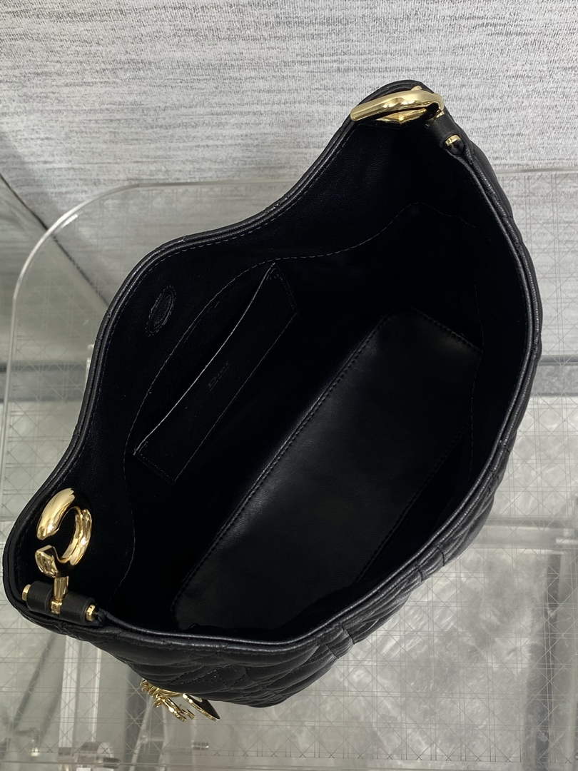Dior Bucket Bag - Black Macrocannage Calfskin M1538 - Default Title - View 9