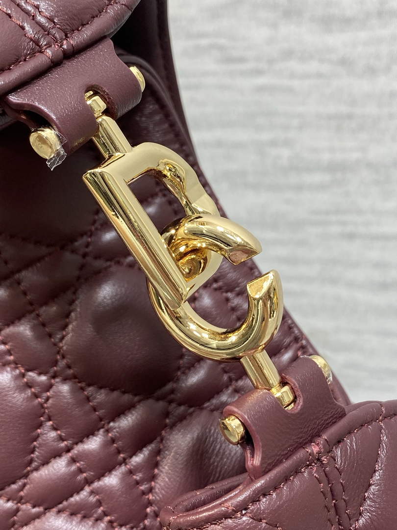 Dior Bucket Bag - Red Macrocannage Calfskin M1538 - Default Title - View 5