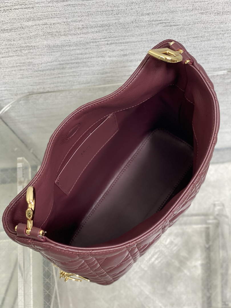 Dior Bucket Bag - Red Macrocannage Calfskin M1538 - Default Title - View 9