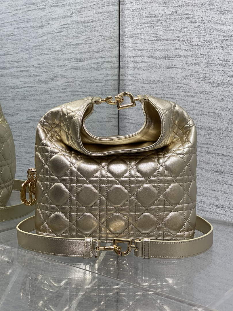 Dior Bucket Bag - Gold Macrocannage Calfskin M1538 - Default Title - View 3