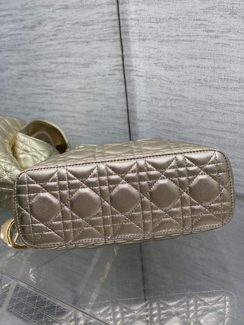 Dior Bucket Bag - Gold Macrocannage Calfskin M1538 - Default Title - View 8
