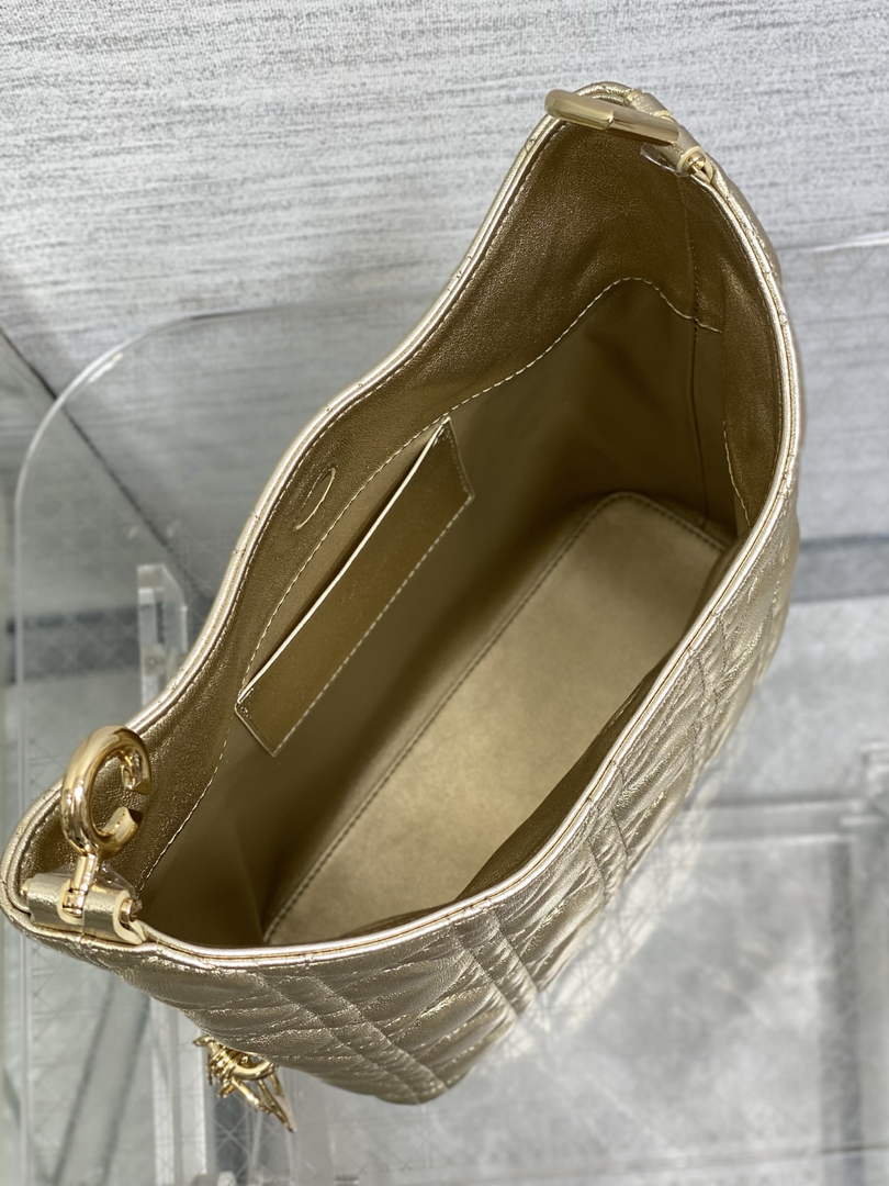 Dior Bucket Bag - Gold Macrocannage Calfskin M1538 - Default Title - View 9