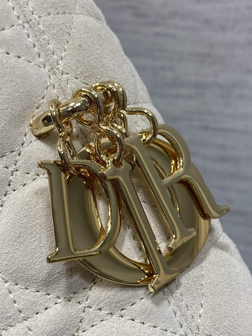 Dior Bucket Bag - Beige Macrocannage Suede Goatskin M1538 - Default Title - View 4