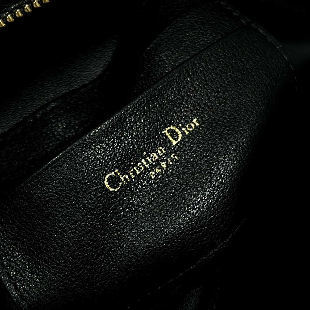 Dior Caro D-Cosy Mini Bag S2169 Black Supple Cannage Calfskin