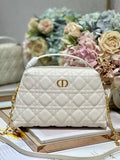 Dior Caro D-Cosy Mini Bag S2169 Beige Supple Cannage Calfskin