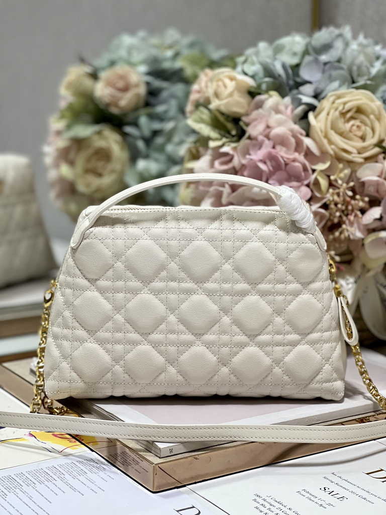 Dior Caro D-Cosy Mini Bag S2169 Beige Supple Cannage Calfskin