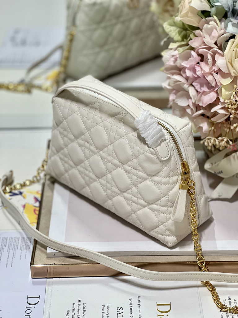 Dior Caro D-Cosy Mini Bag S2169 Beige Supple Cannage Calfskin