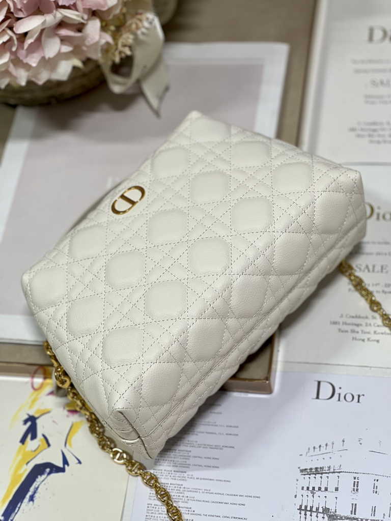 Dior Caro D-Cosy Mini Bag S2169 Beige Supple Cannage Calfskin