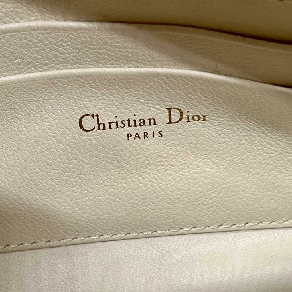 Dior Caro D-Cosy Mini Bag S5163 Beige Supple Cannage Calfskin - Default Title - View 9