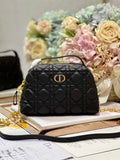 Dior Caro D-Cosy Mini Bag S5163 Black Supple Cannage Calfskin