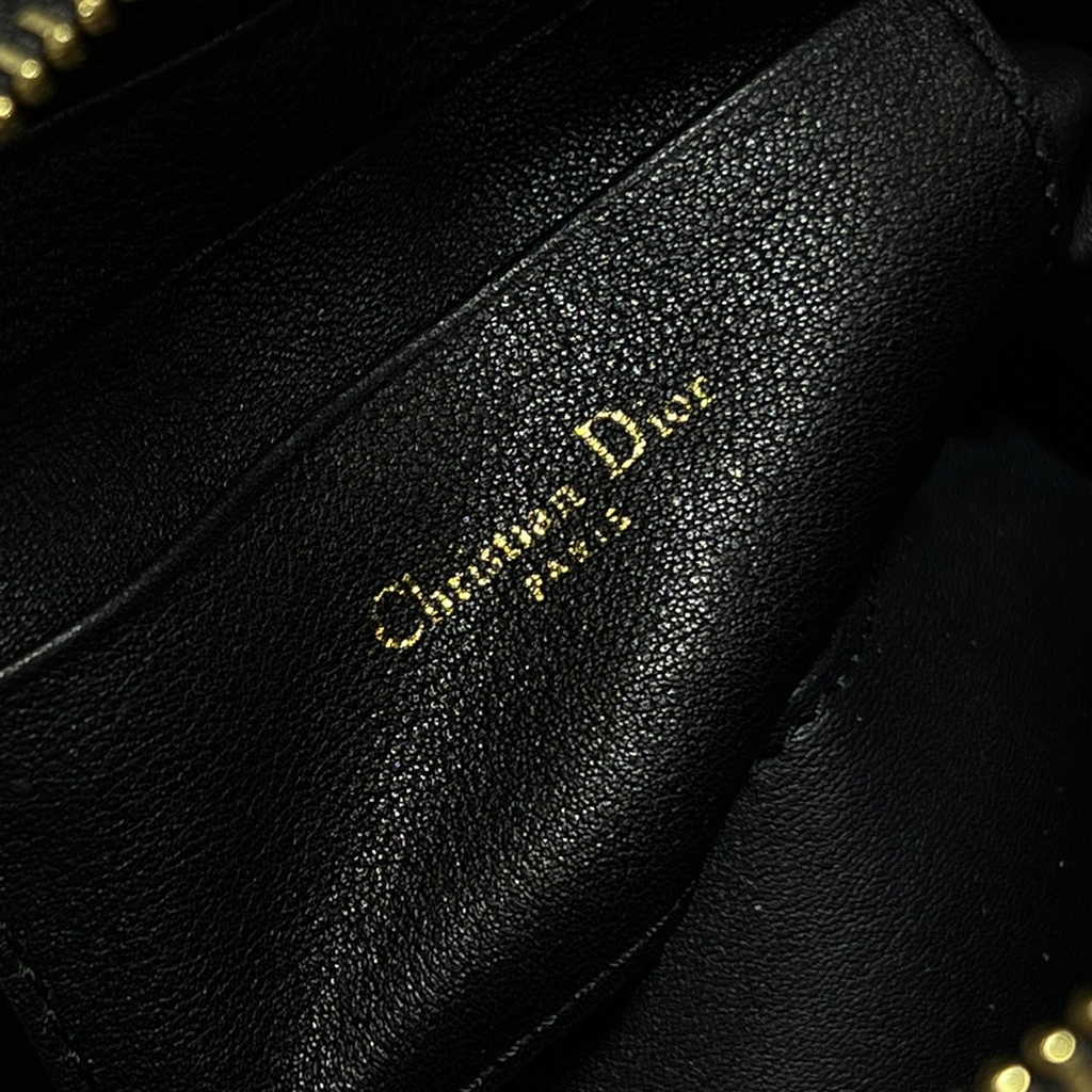 Dior Caro D-Cosy Mini Bag S5163 Black Supple Cannage Calfskin