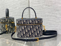 Dior CD Signature Vanity Case S2205 Blue Dior Oblique Jacquard - Default Title - View 1