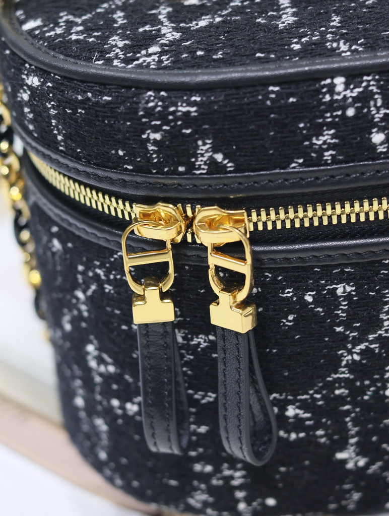Dior Caro Small Vanity Case S5196 Black Dior Oblique Jacquard