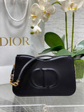 Dior CD Signature Hobo Mini Bag S2213 Black Leather - Default Title - View 1