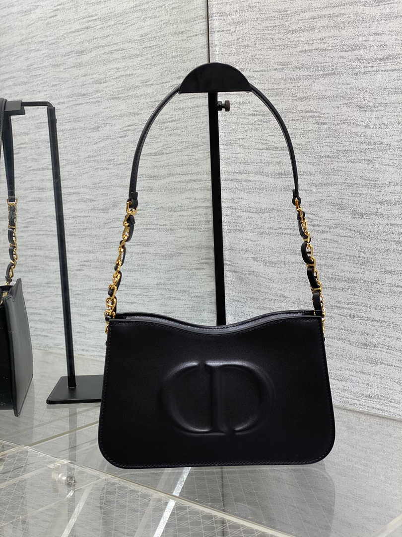 Dior CD Signature Hobo Mini Bag S2213 Black Leather - Default Title - View 2