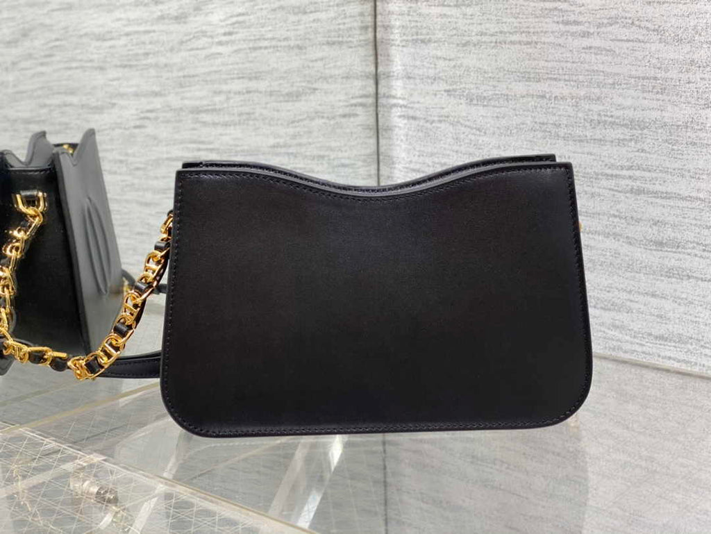 Dior CD Signature Hobo Mini Bag S2213 Black Leather - Default Title - View 3