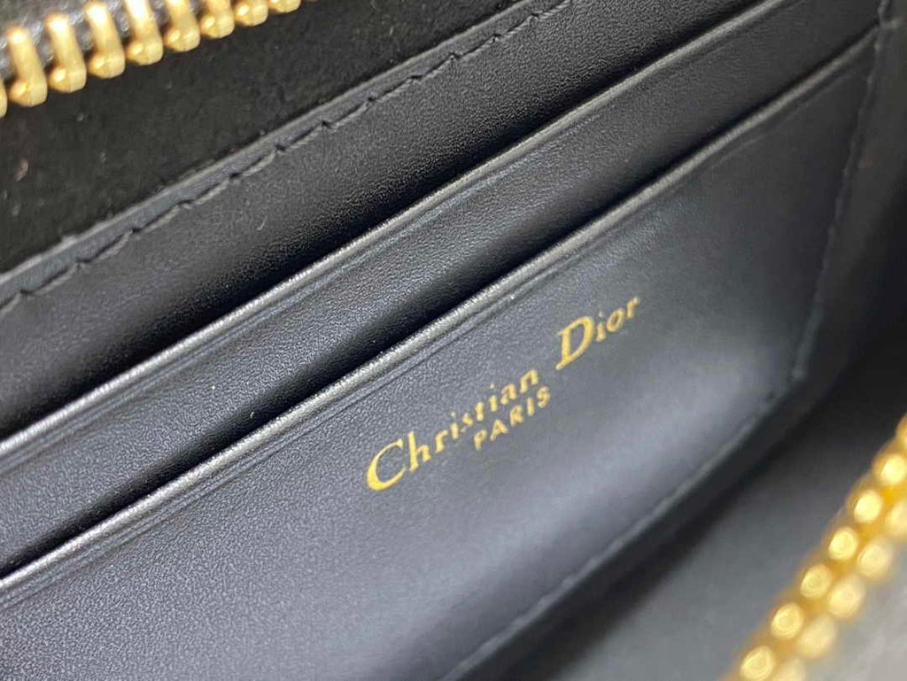 Dior CD Signature Hobo Mini Bag S2213 Black Leather - Default Title - View 10