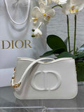 Dior CD Signature Hobo Mini Bag S2213 White Leather - Default Title - View 1
