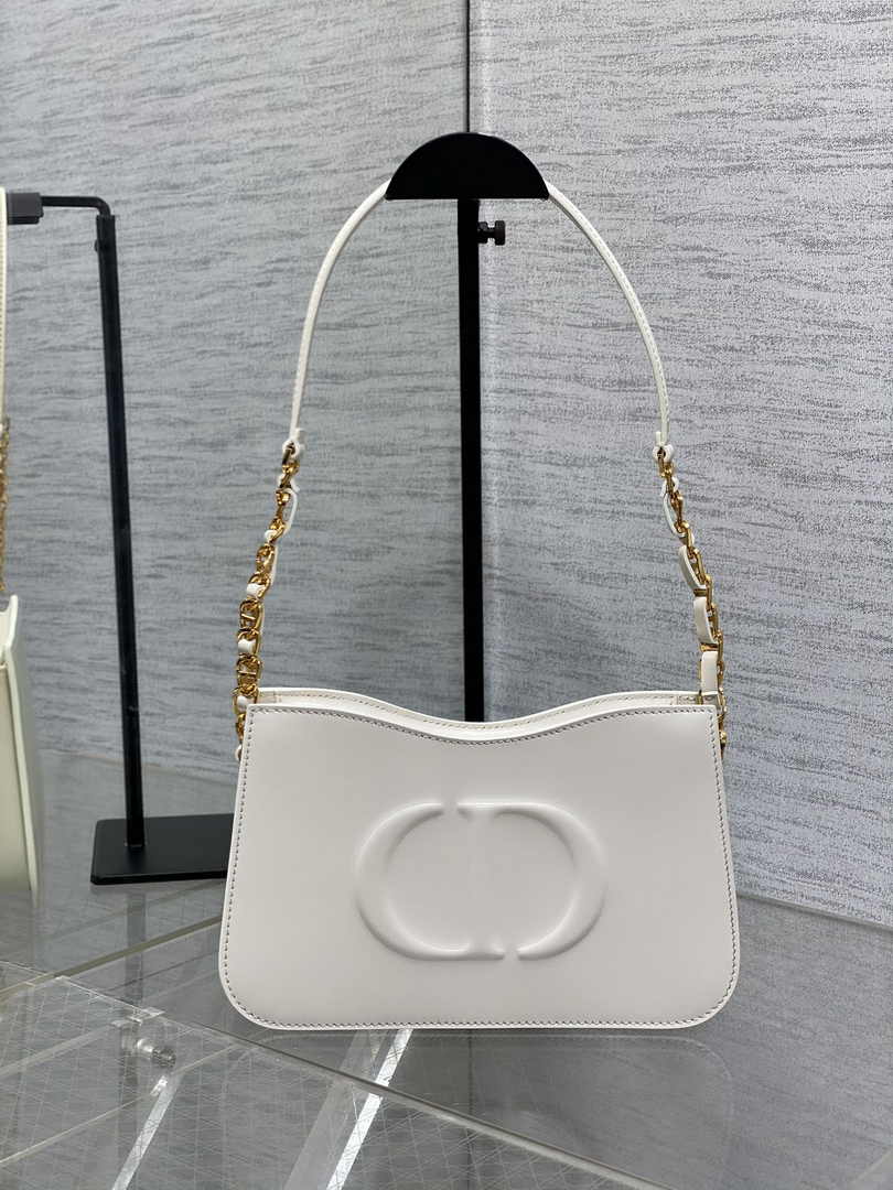 Dior CD Signature Hobo Mini Bag S2213 White Leather - Default Title - View 2