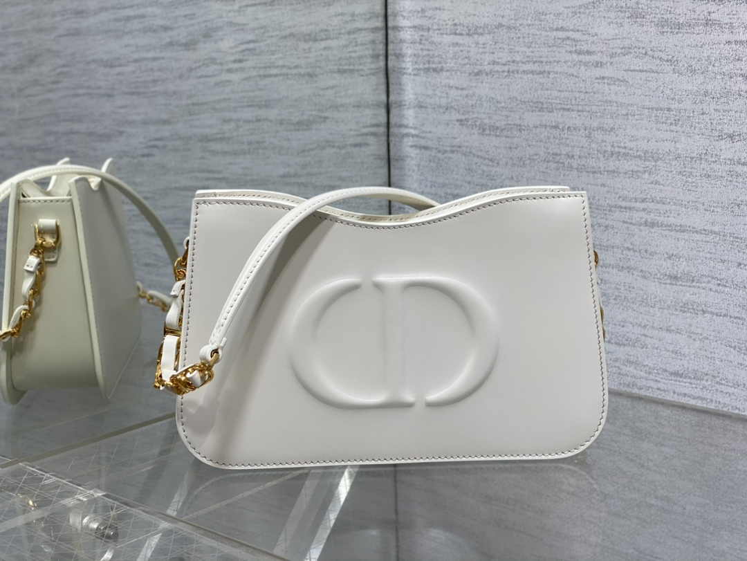 Dior CD Signature Hobo Mini Bag S2213 White Leather - Default Title - View 4
