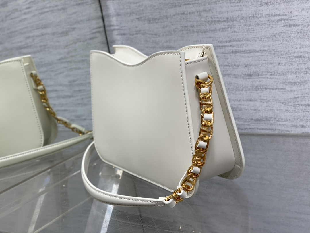 Dior CD Signature Hobo Mini Bag S2213 White Leather - Default Title - View 6