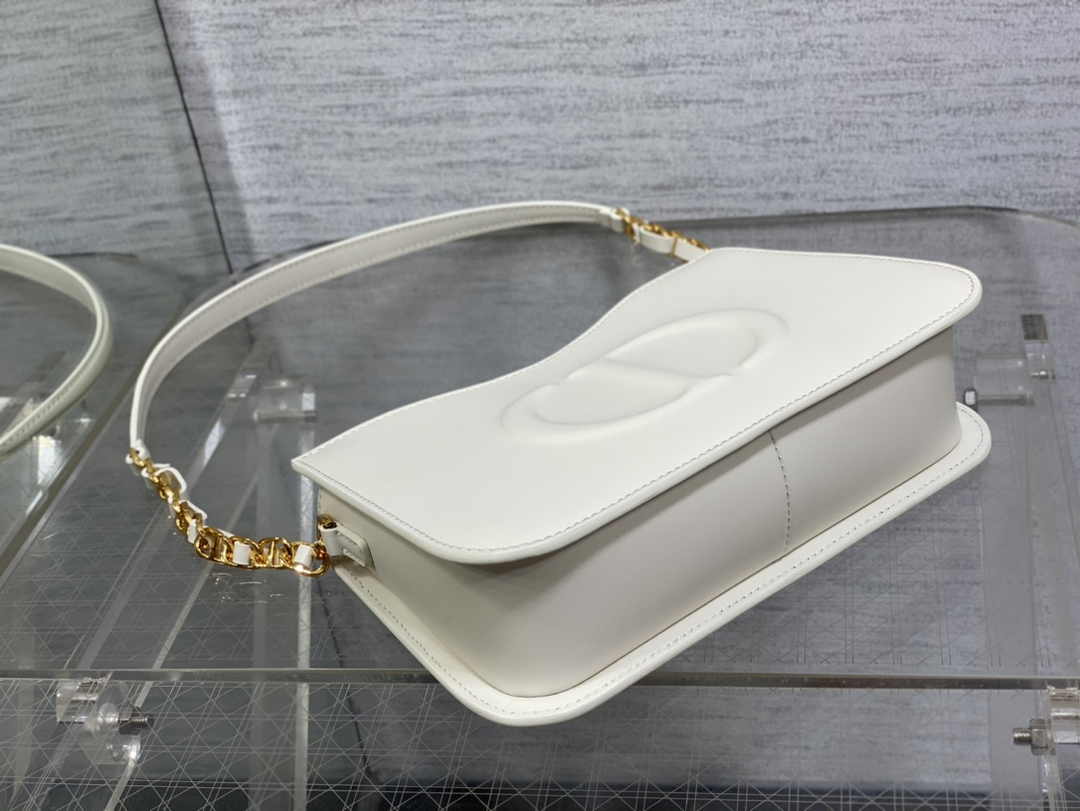 Dior CD Signature Hobo Mini Bag S2213 White Leather - Default Title - View 7