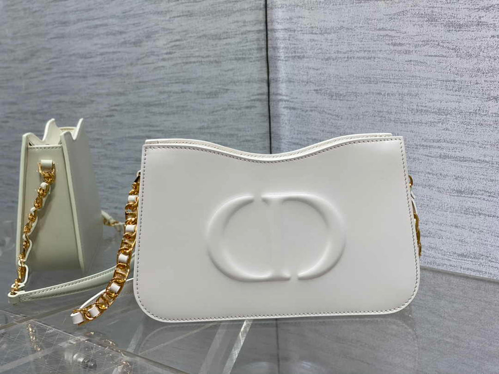 Dior CD Signature Hobo Mini Bag S2213 White Leather - Default Title - View 8