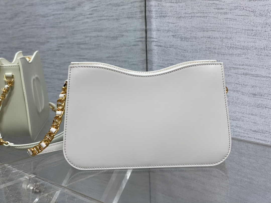 Dior CD Signature Hobo Mini Bag S2213 White Leather - Default Title - View 3