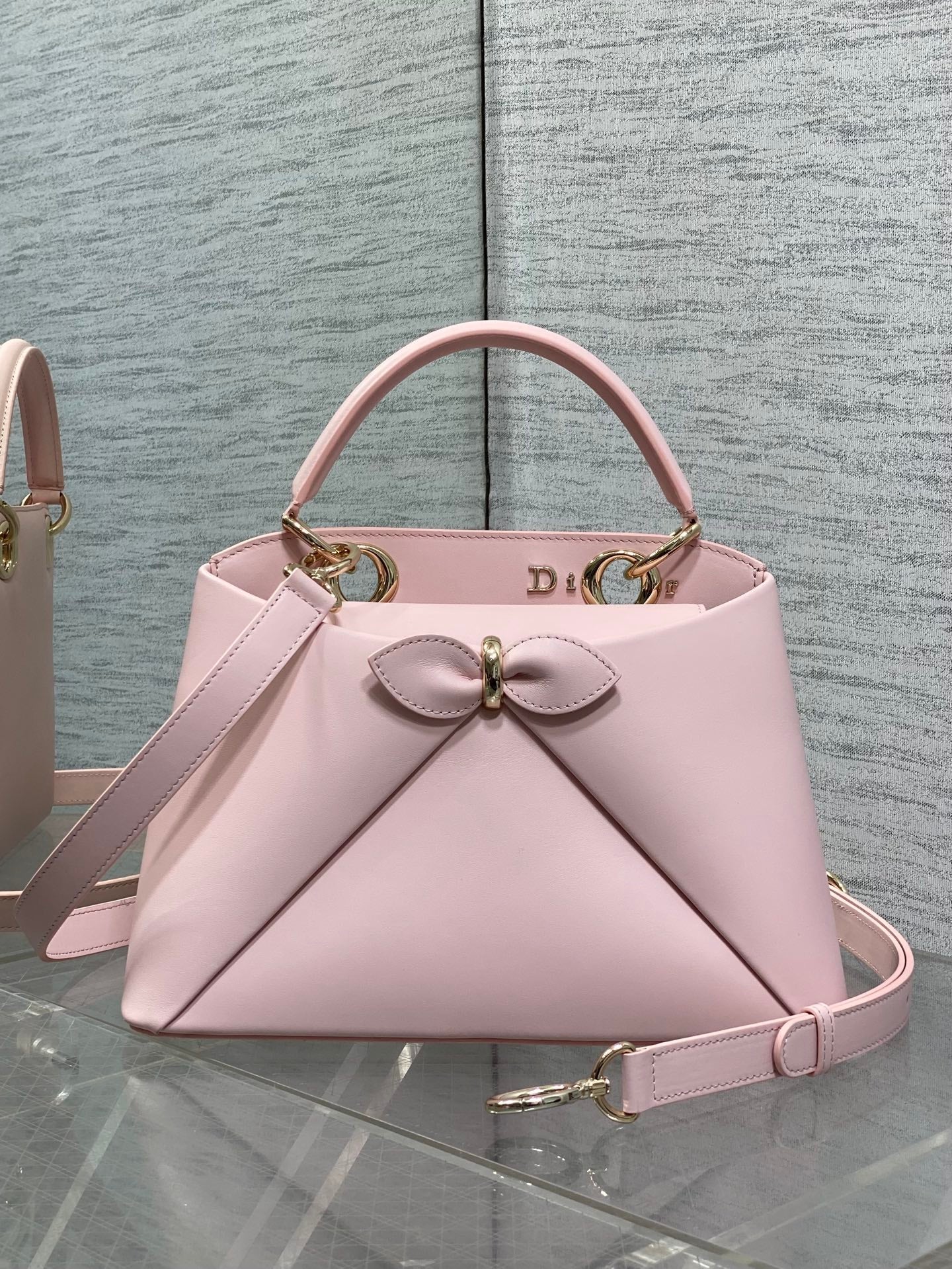 Dior Cigale Pink Smooth Calfskin Top Handle Bag M0737 - Default Title - View 2