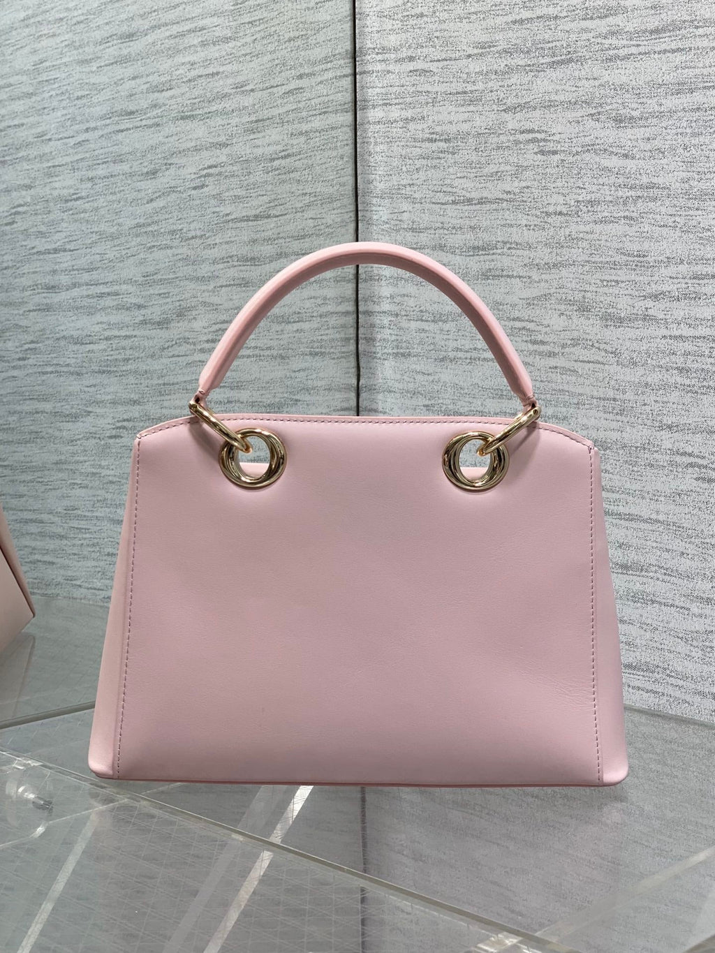 Dior Cigale Pink Smooth Calfskin Top Handle Bag M0737 - Default Title - View 3