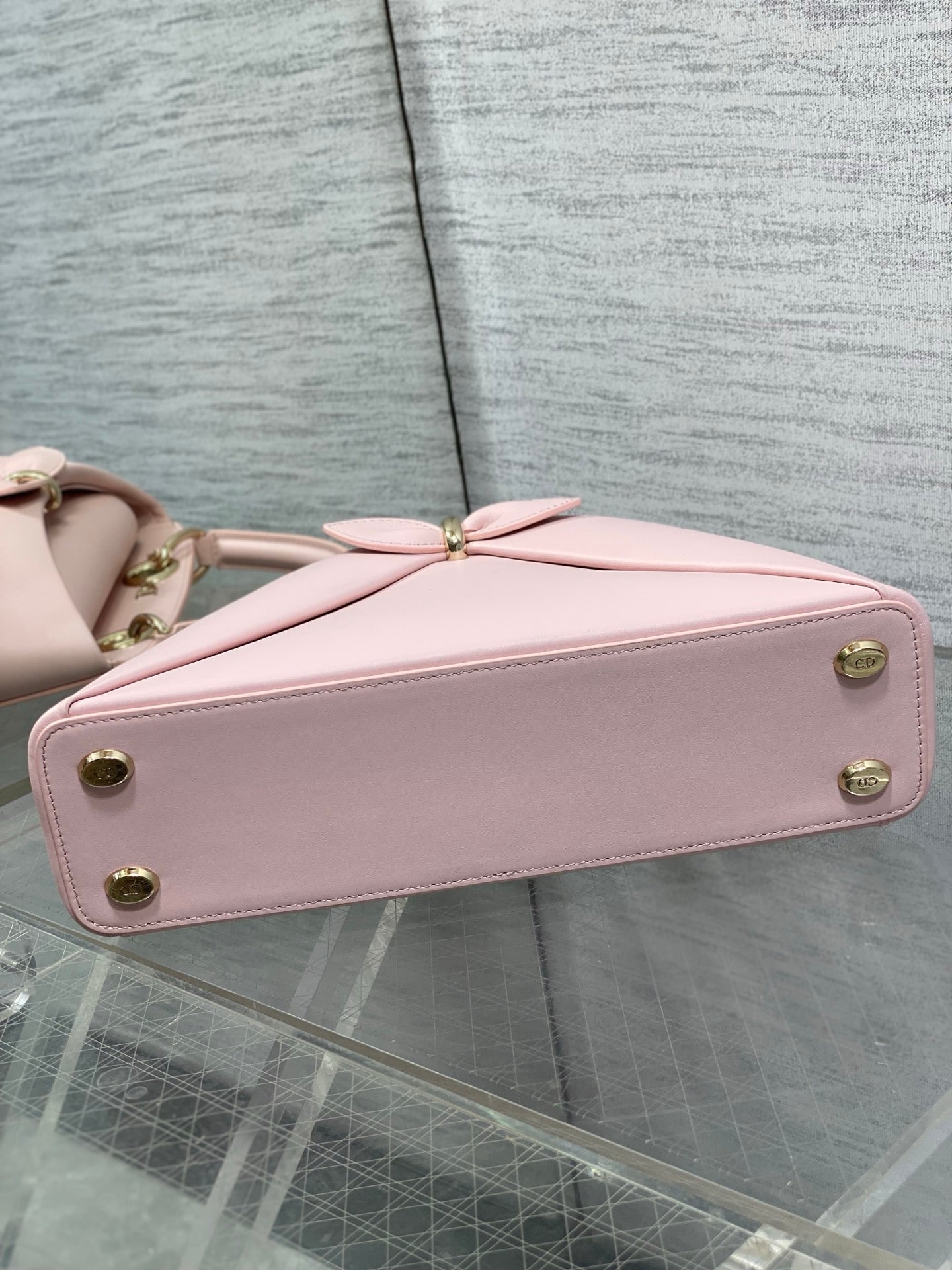 Dior Cigale Pink Smooth Calfskin Top Handle Bag M0737 - Default Title - View 5