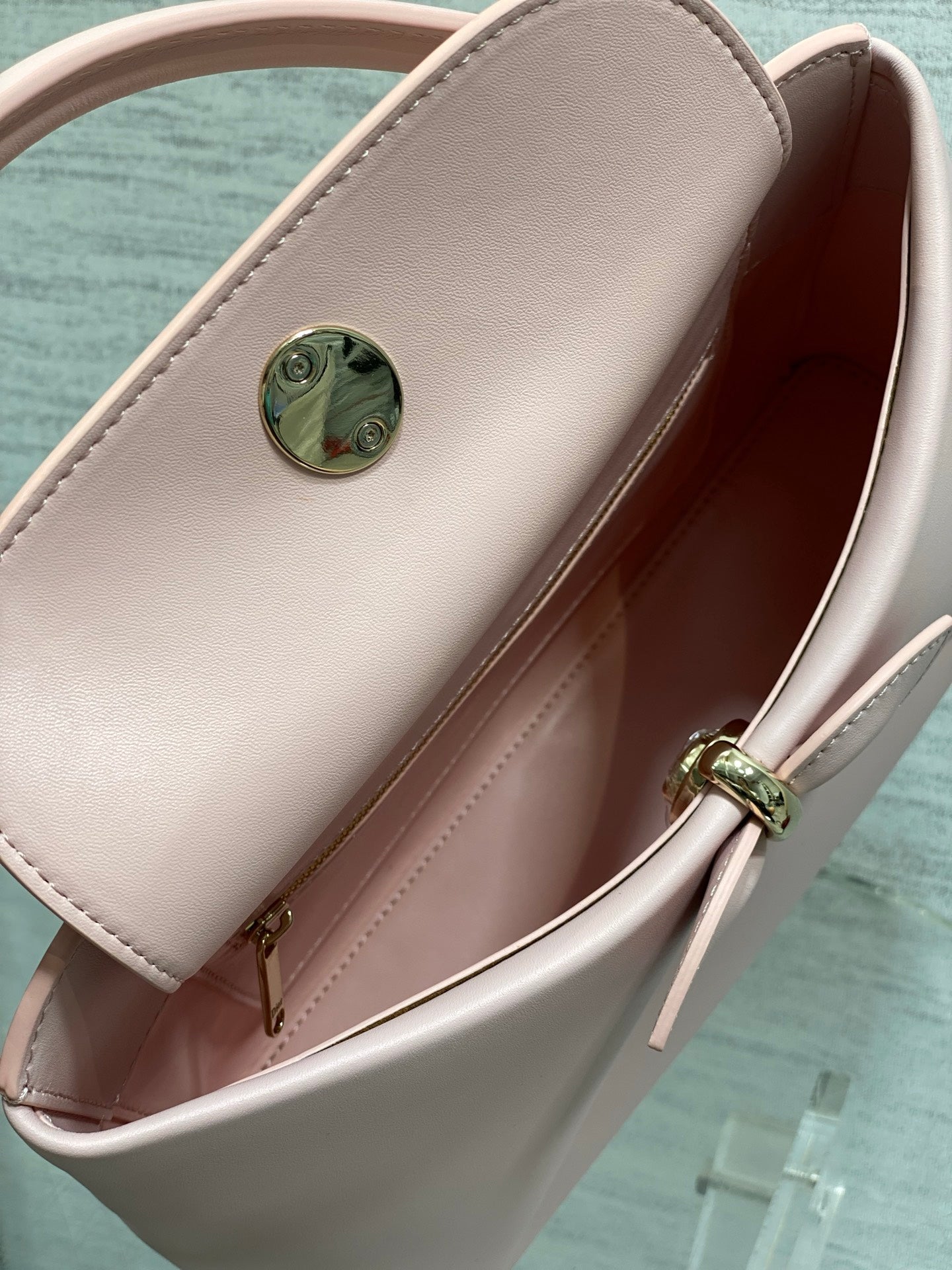 Dior Cigale Pink Smooth Calfskin Top Handle Bag M0737 - Default Title - View 8