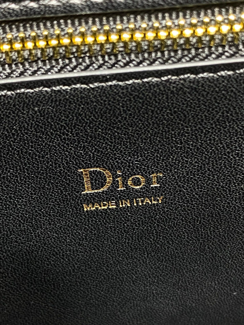 Dior Cigale Large Black Smooth Calfskin Top Handle Bag with Gold Hardware M0738 - Default Title - View 9