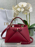 Dior Cigale Red Smooth Calfskin Top Handle Bag M0737 - Default Title - View 1