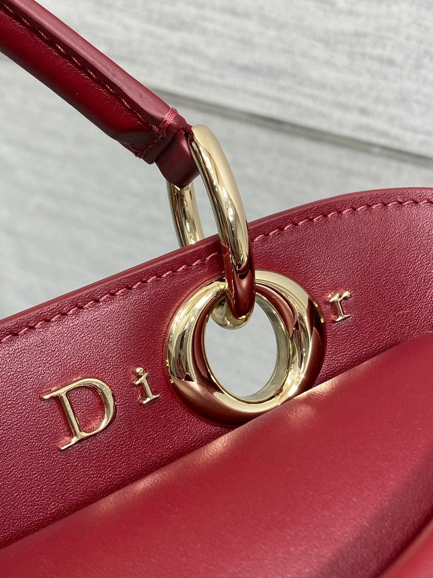 Dior Cigale Red Smooth Calfskin Top Handle Bag M0737 - Default Title - View 8
