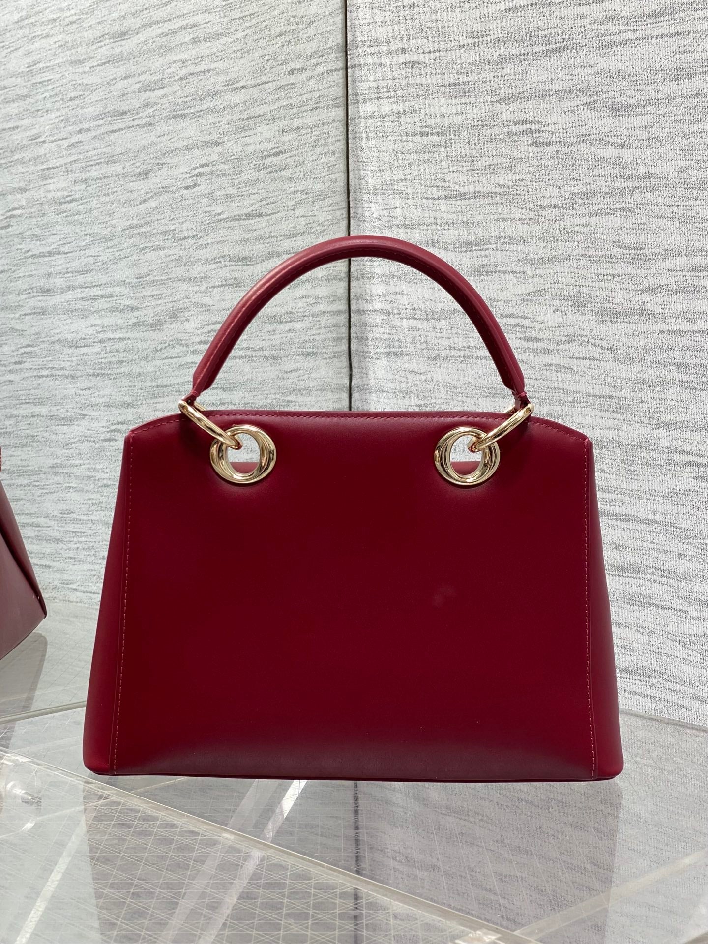 Dior Cigale Red Smooth Calfskin Top Handle Bag M0737 - Default Title - View 3