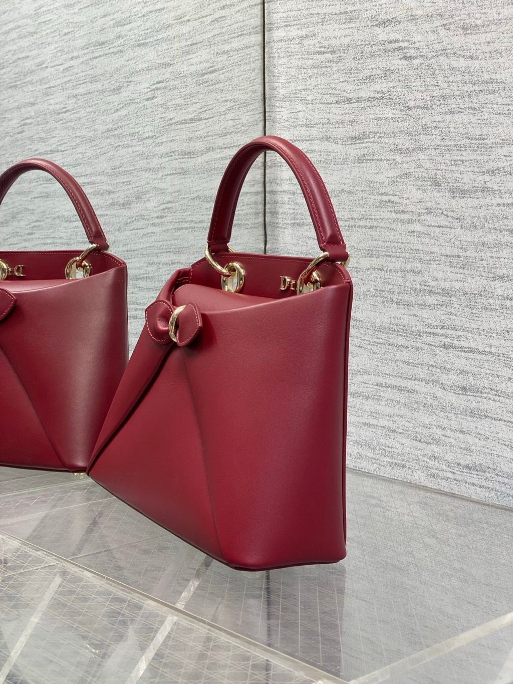 Dior Cigale Red Smooth Calfskin Top Handle Bag M0737 - Default Title - View 4