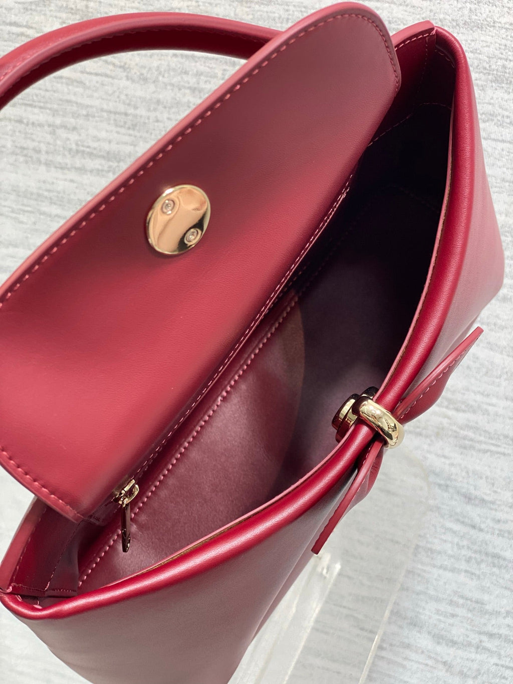 Dior Cigale Red Smooth Calfskin Top Handle Bag M0737 - Default Title - View 6