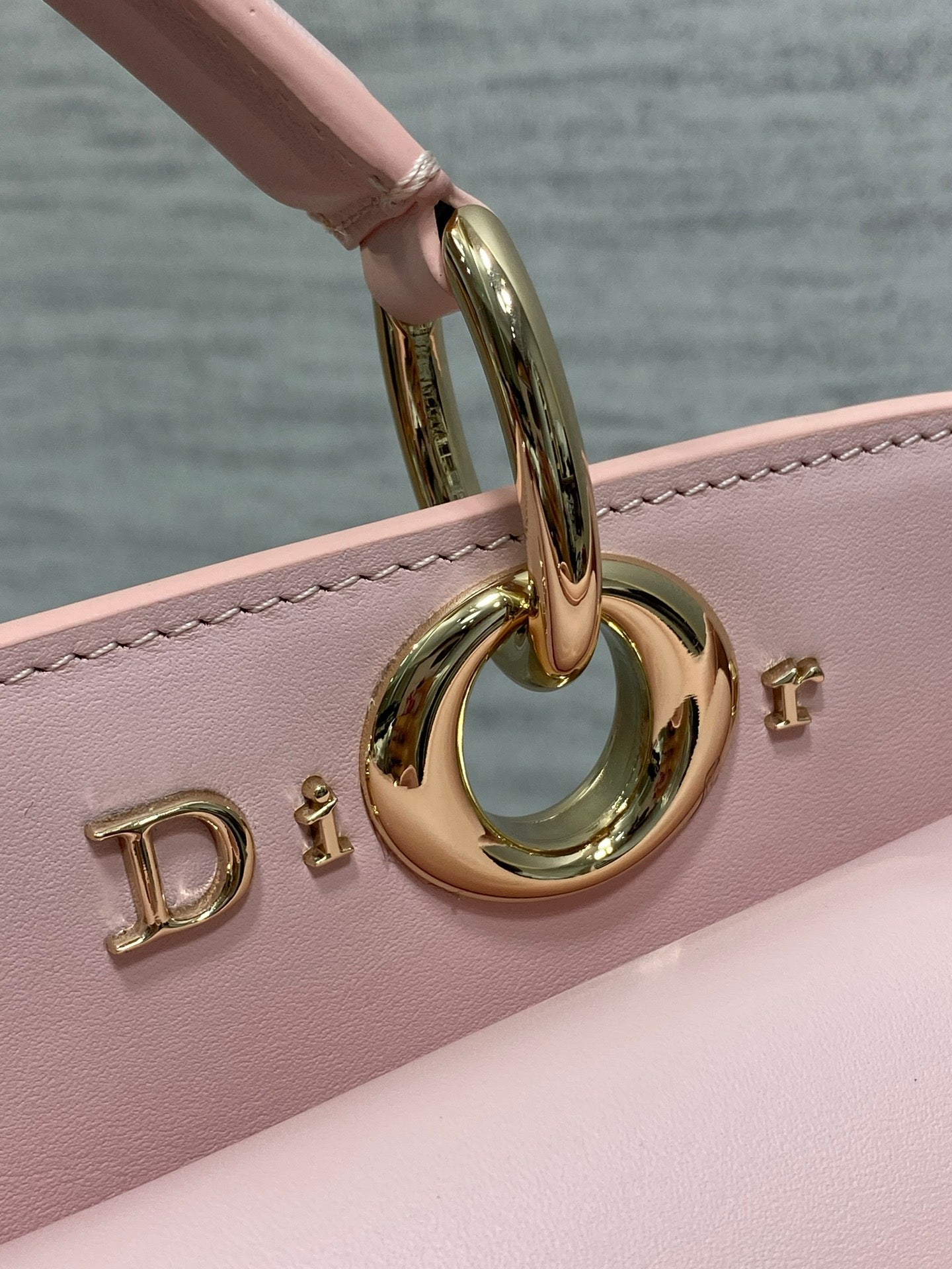 Dior Cigale Large Pink Smooth Calfskin Top Handle Bag M0738 - Default Title - View 7